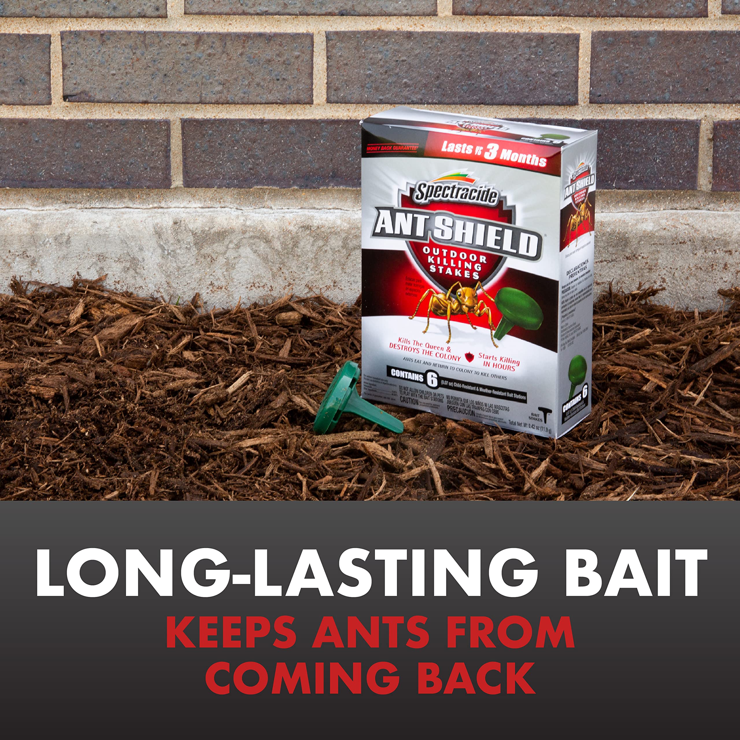 Spectracide Ant Shield Outdoor Killing Stakes 6 Count, Kills The Queen And Colony - Image 4