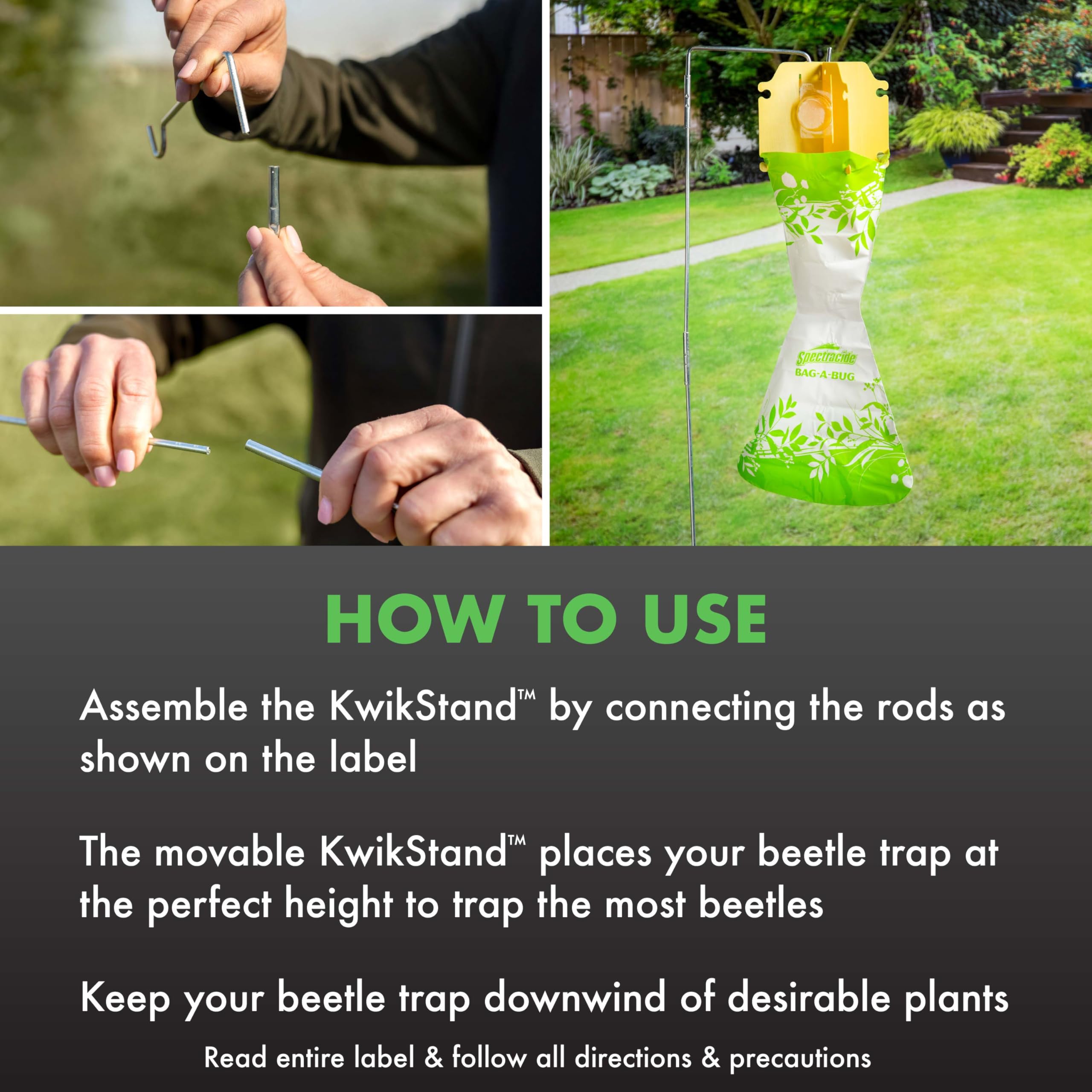 Spectracide Bag-A-Bug Kwik Stand, 1 Pack, Silver - Image 5