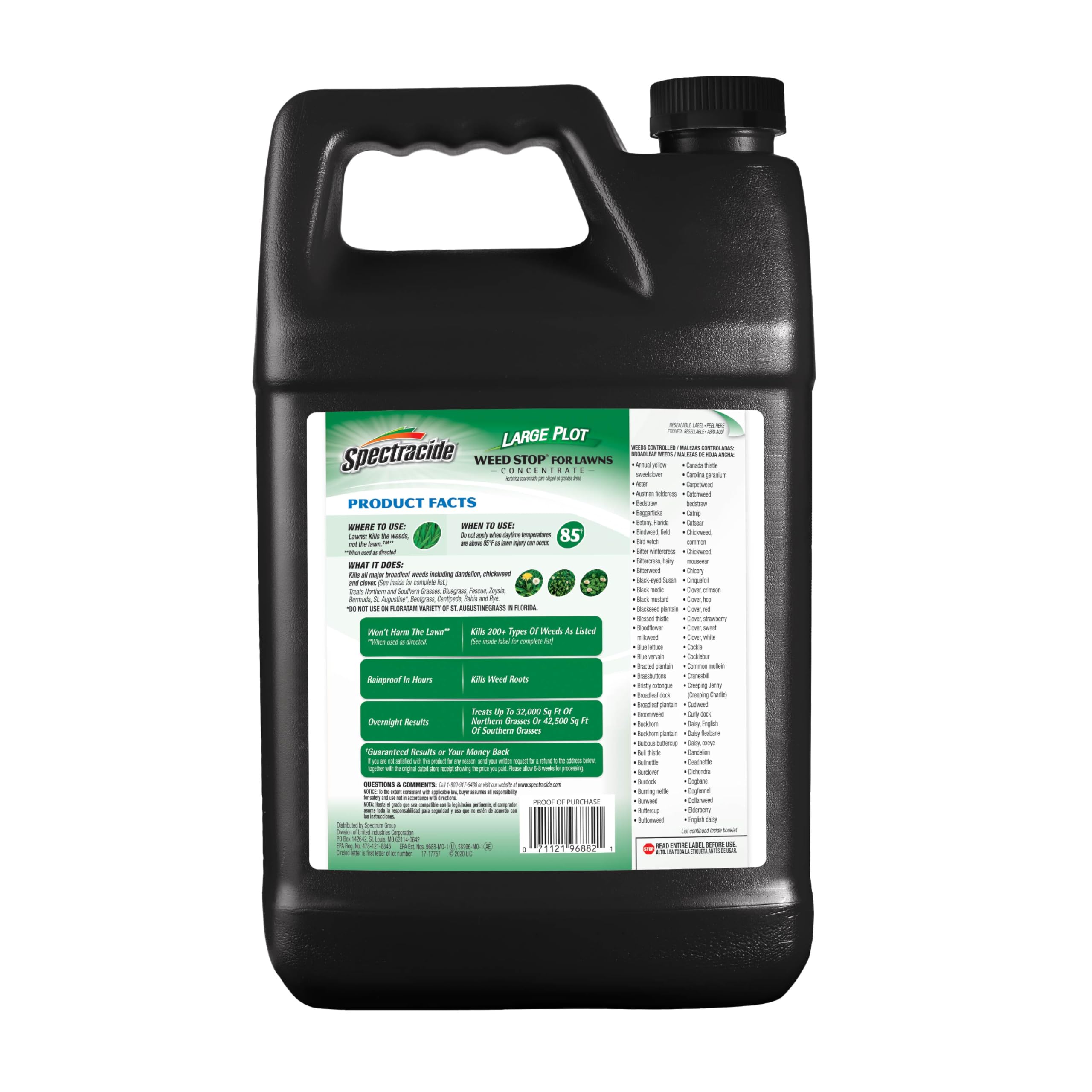 Spectracide Large Plot Weed Stop for Lawns Concentrate, 1 Gallon, Kills More Than 200 Types of Weeds as Listed - Image 10