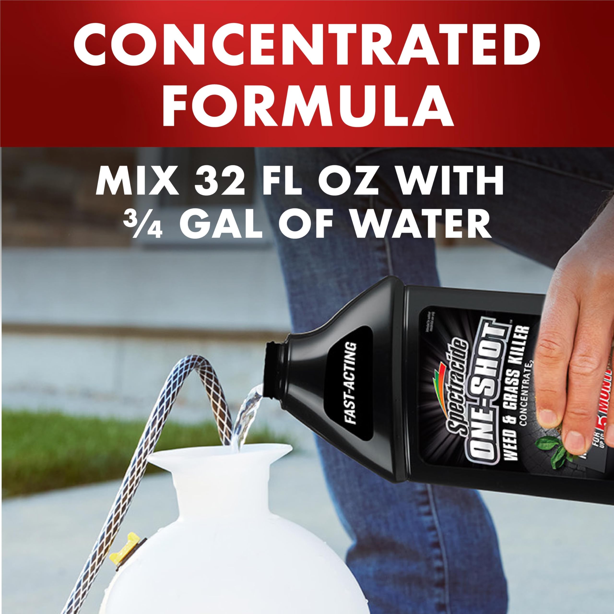Spectracide One-Shot Weed & Grass Killer, 32 Ounce Concentrate, One Application Kills and Prevents Weeds for up to 5 Months - Image 6
