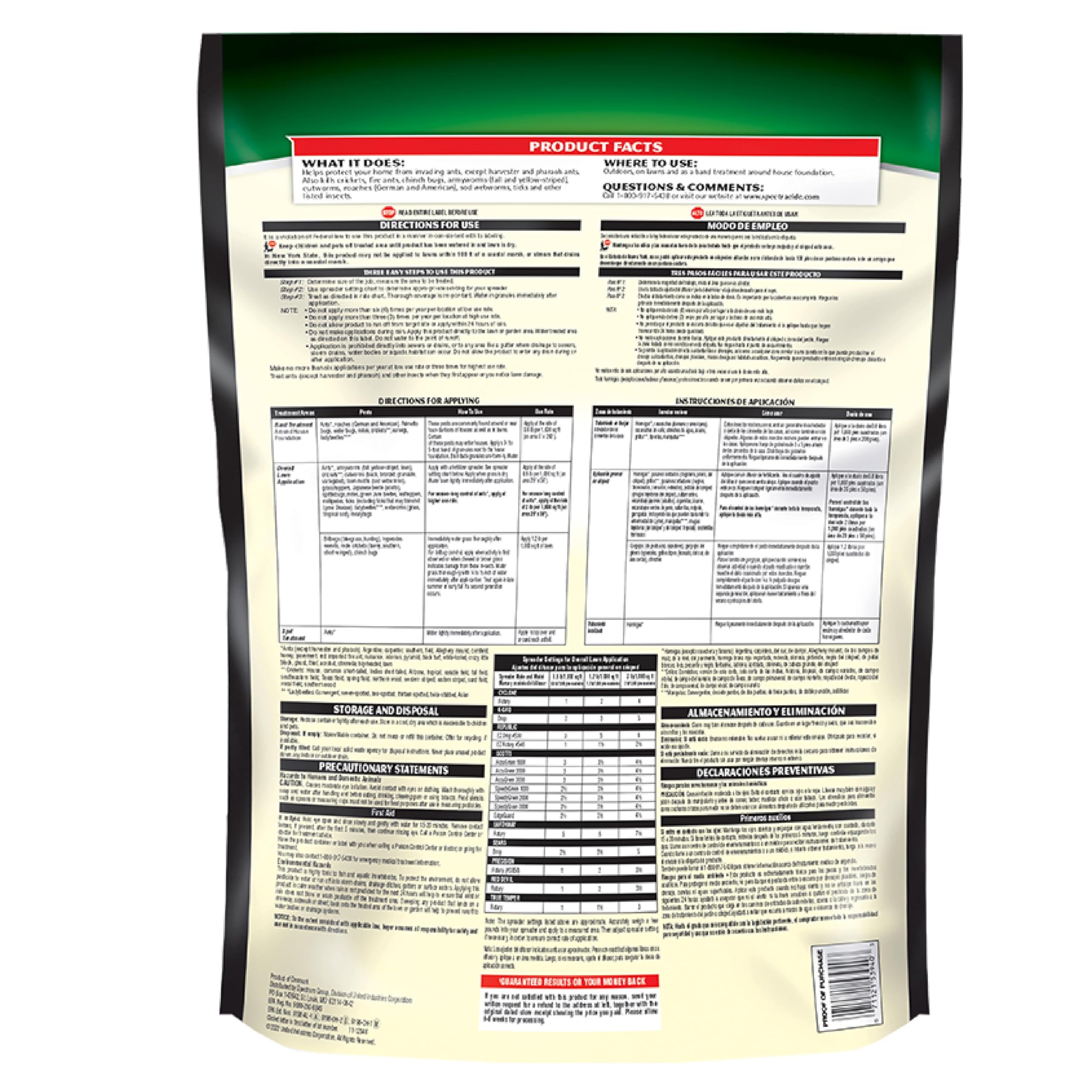 Spectracide Triazicide Insect Killer For Lawns, 10 Pounds, Granules Kill Listed Lawn-Damaging Insects, 4 Pack - Image 11