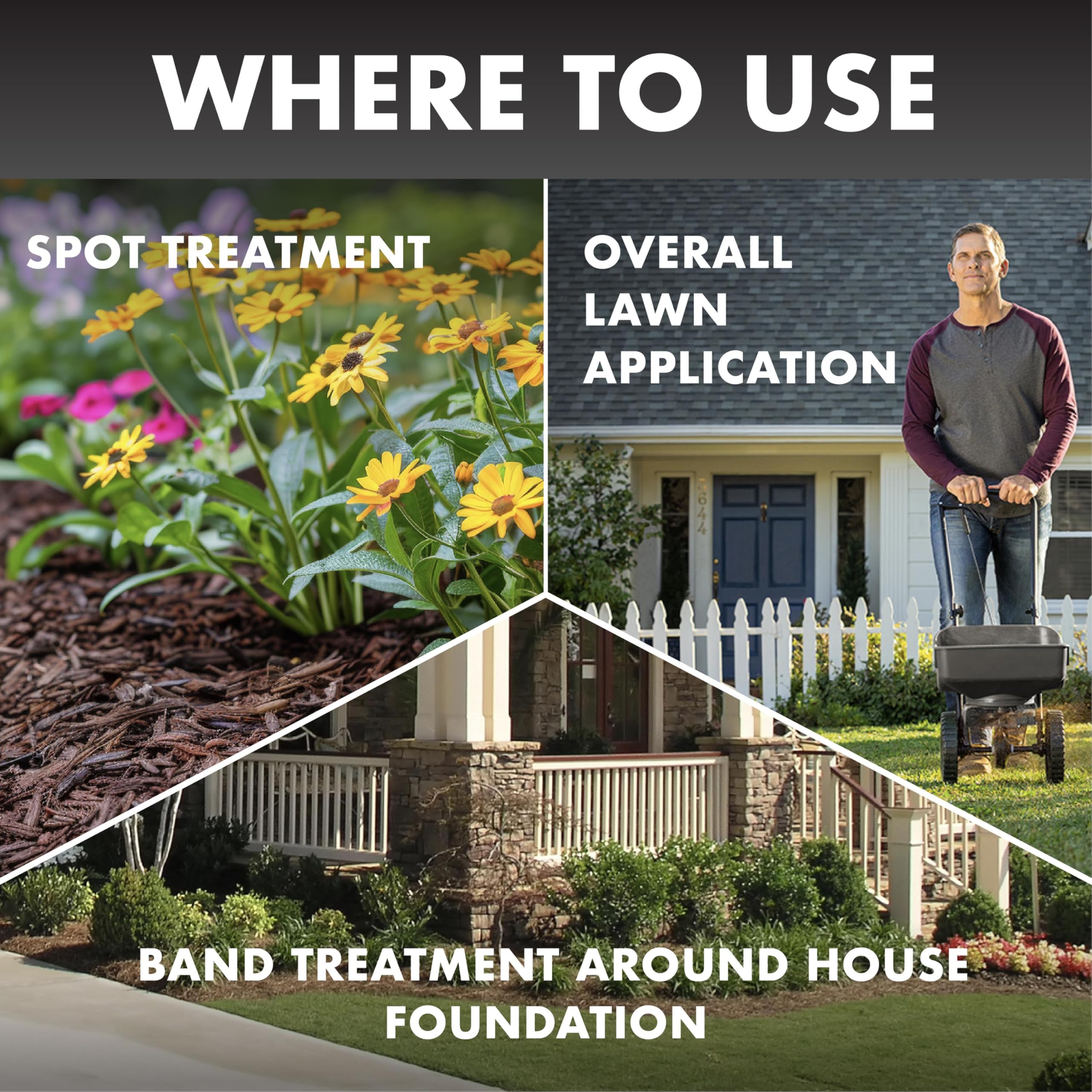 Spectracide Triazicide Insect Killer For Lawns, 10 Pounds, Granules Kill Listed Lawn-Damaging Insects, 4 Pack - Image 5