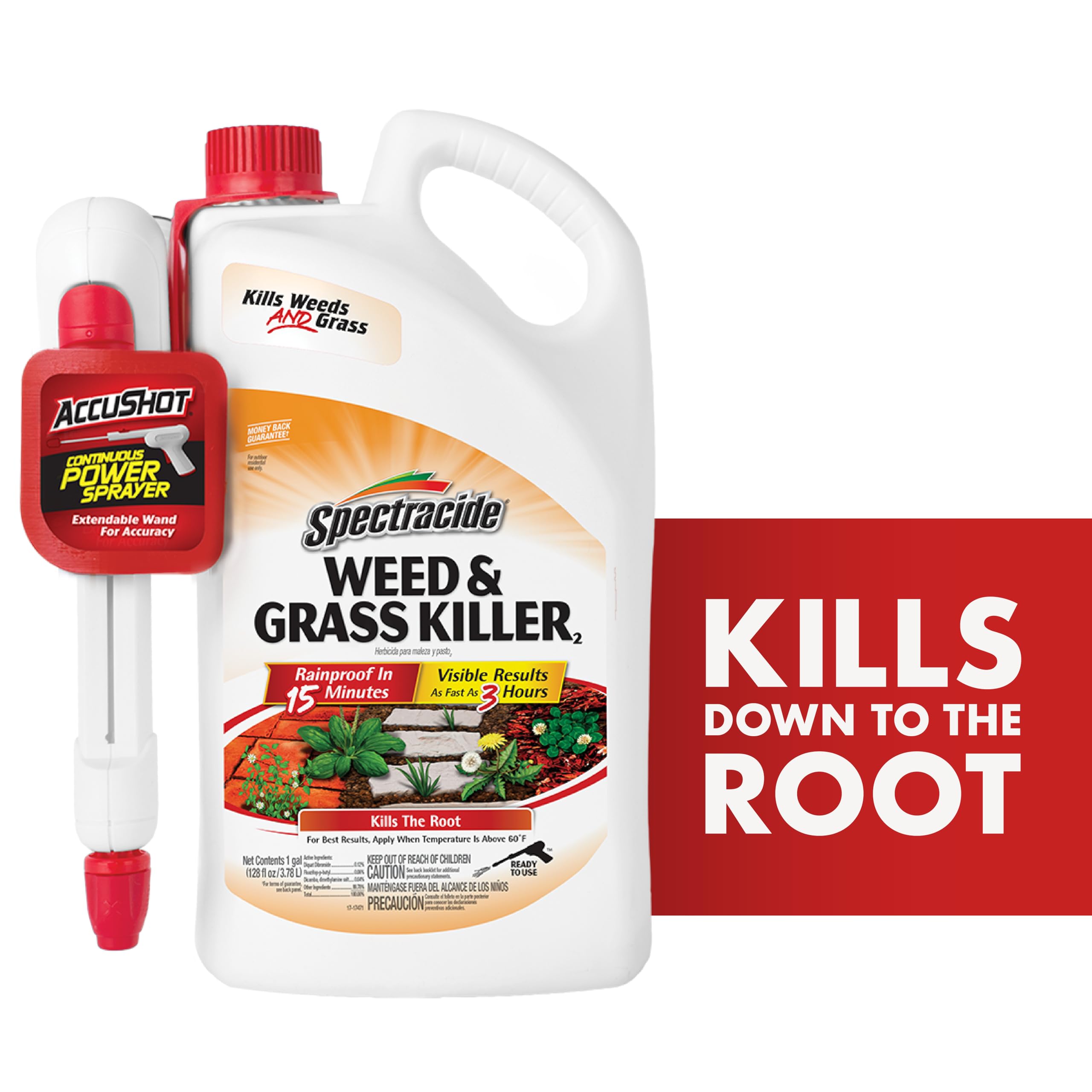 Spectracide Weed And Grass Killer 1 Gallon, With AccuShot Continuous Power Sprayer - Image 13