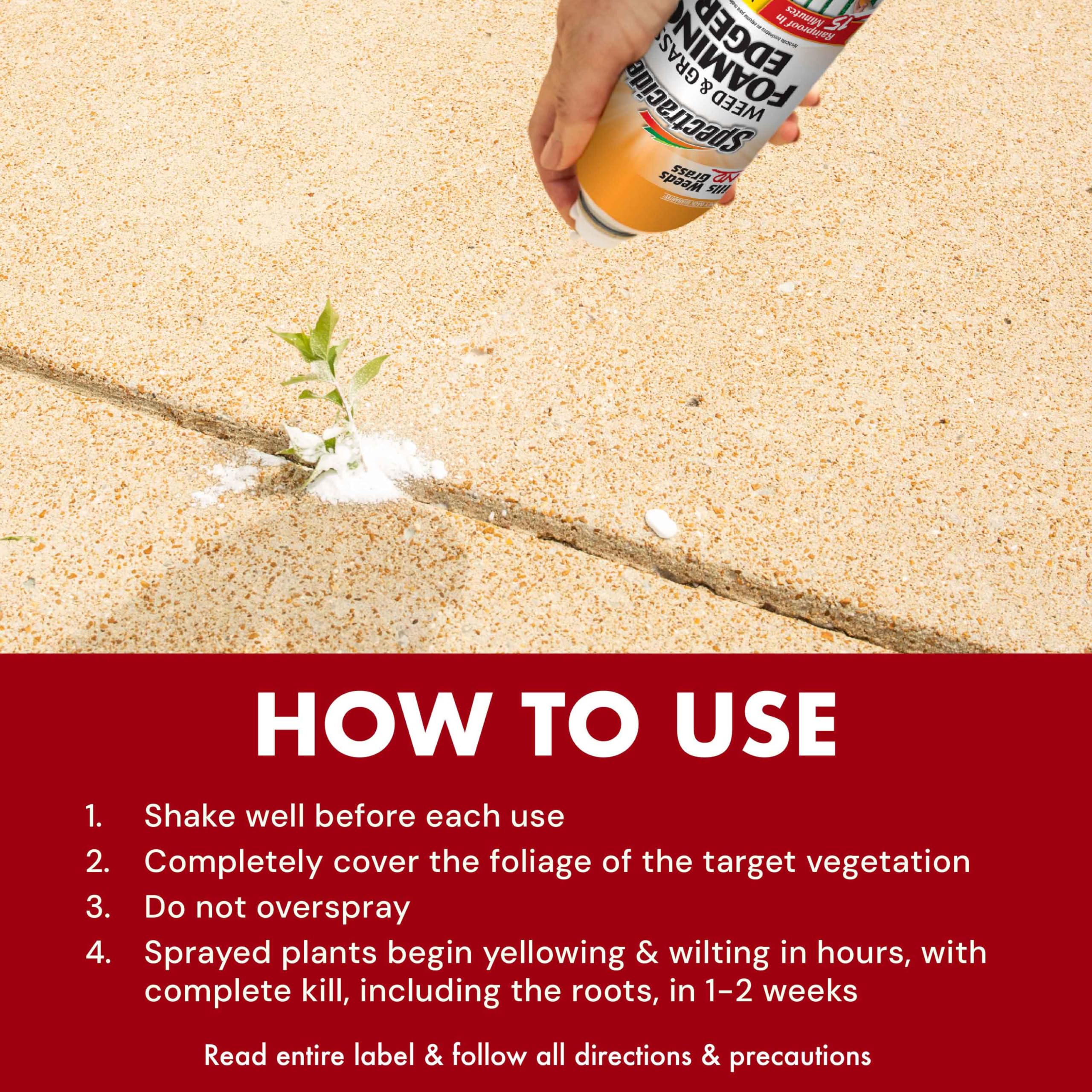 Spectracide Weed & Grass Foaming Edger (17 oz), 1 Count - Image 10