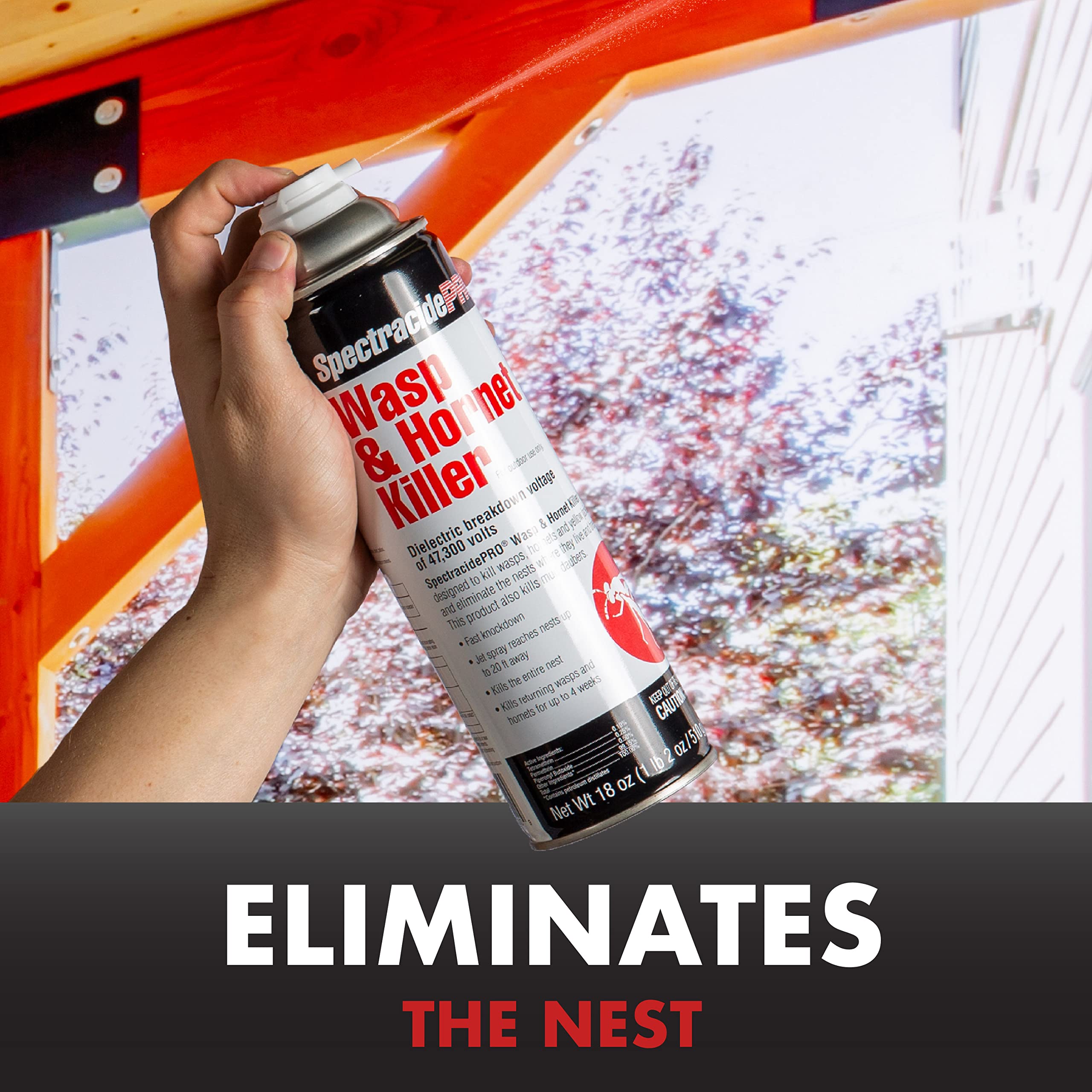 SpectracidePRO Wasp & Hornet Killer 18 Ounces, 20-Foot Jet Spray - Image 5
